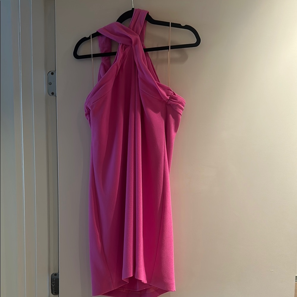 Trina Turk Pink Halter Sundress Mini
